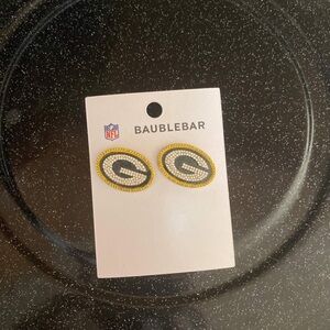 Green Bay packers bauble bar earrings nwt